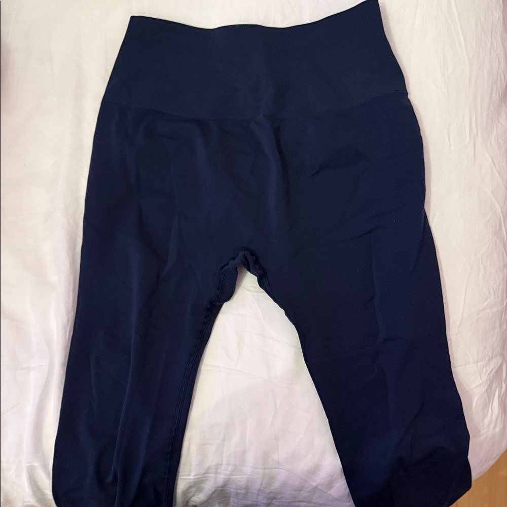 Alphalete Navy Blue Seamless Leggings